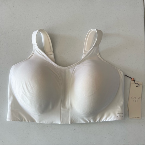 CALIA Womens Go All Out Size 42DD High Support Activewear Bra White Breathable - Picture 4 of 14